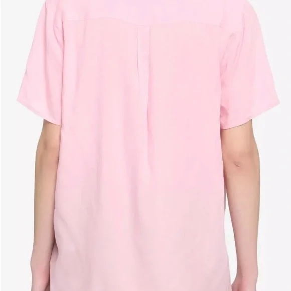 Hot Topic Pink Bow Tie Blouse - Picture 3 of 3